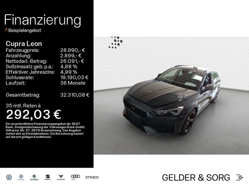 Cupra Leon 32.900 km 28.990 € Sand am Main 97522