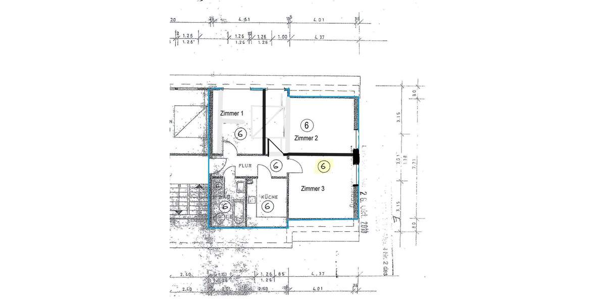 Etagenwohnung Bleckede - 3 Zimmer, 70 m&sup2;, 122.000&euro; | Angebot:25742738