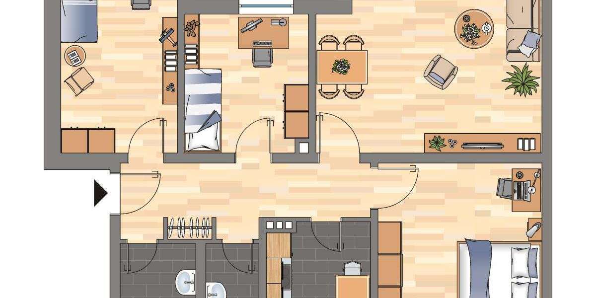 Etagenwohnung Wilhelmshaven Heppens - 4 Zimmer, 81 m&sup2;, 559&euro; | Angebot:26827449