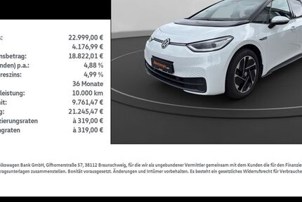 VW ID.3 43.362 km 22.999 € Leinefelde-Worbis/DE 37327