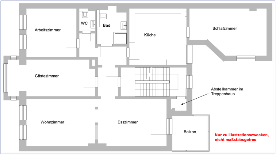 Provisionsfrei* 4-Zimmer-Altbauwohnung - Balkon, Terrasse & Garten, provisionsfrei - Etagenwohnung Essen Stadtkern | Angebot:26619498