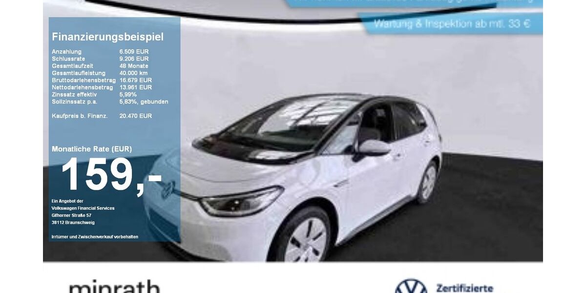 VW ID.3 32.688 km 20.220 € Moers 47441