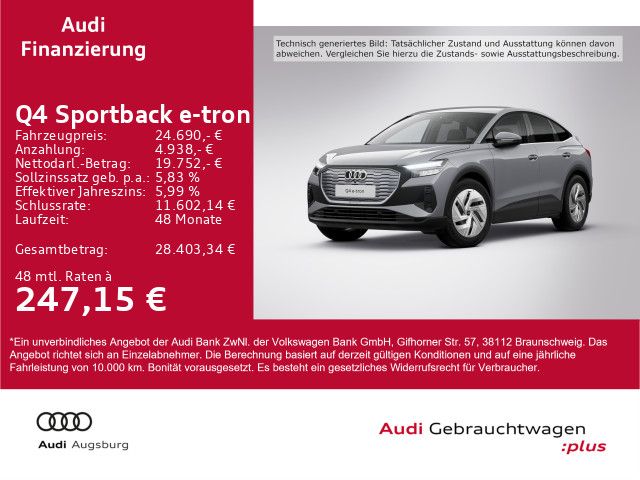 Audi Q4 e-tron 49.900 km 24.290 € Gersthofen 86368
