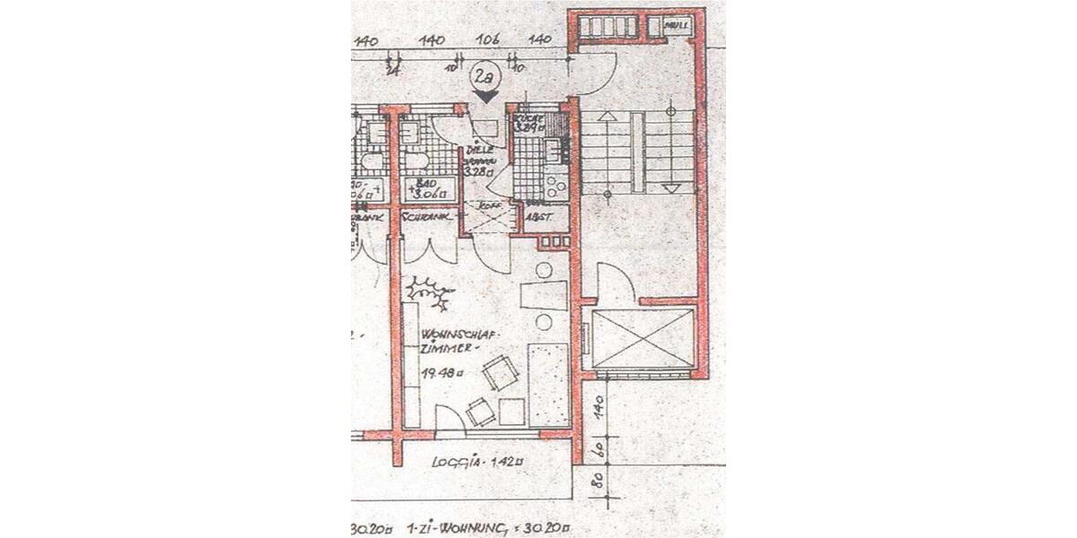Frisch saniertes City-Apartment am Hofgarten 1 zimmer