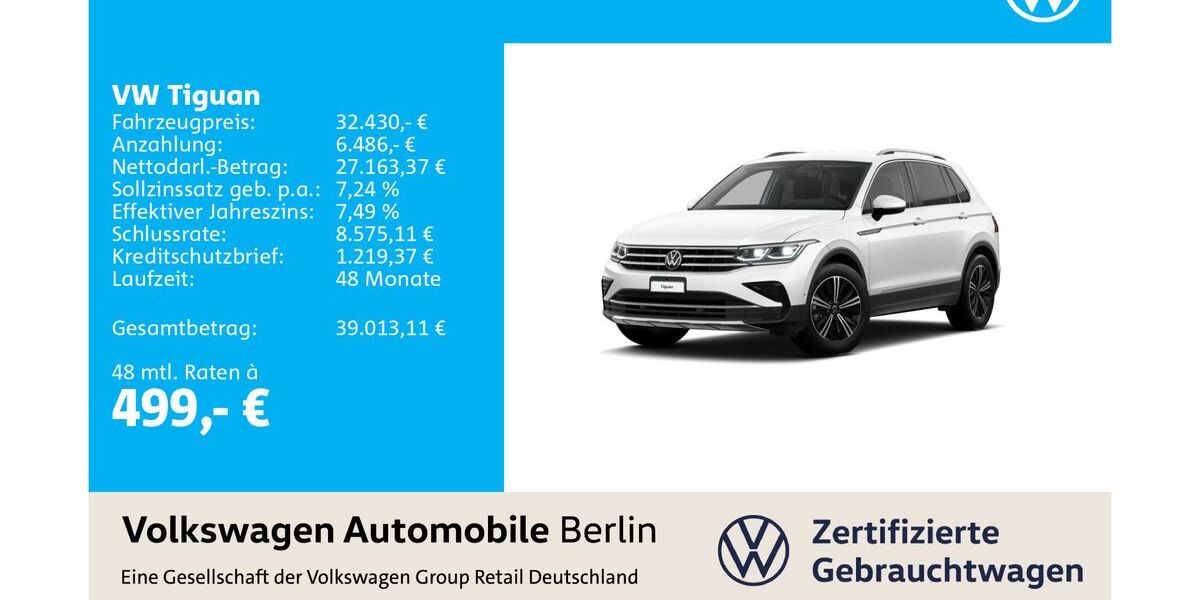 VW Tiguan 28.415 km 32.430 &euro; Berlin 12681