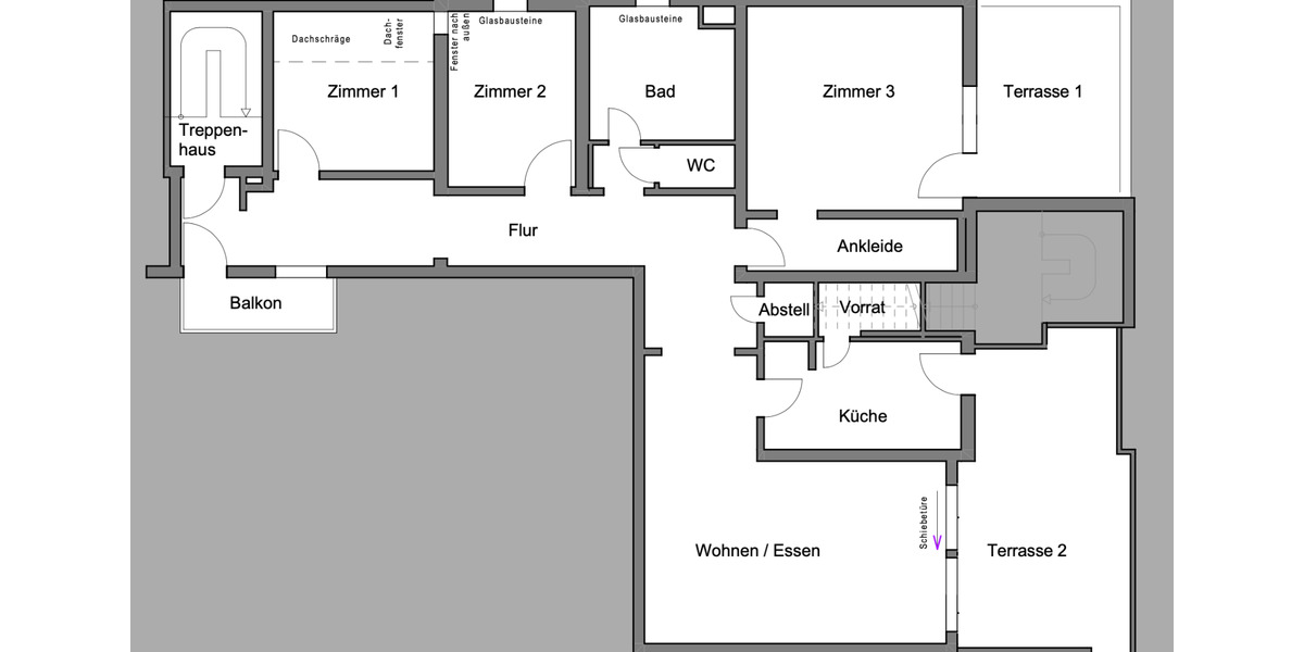 Etagenwohnung Rastatt - 4.5 Zimmer, 145 m&sup2;, 1.450&euro; | Angebot:24873257