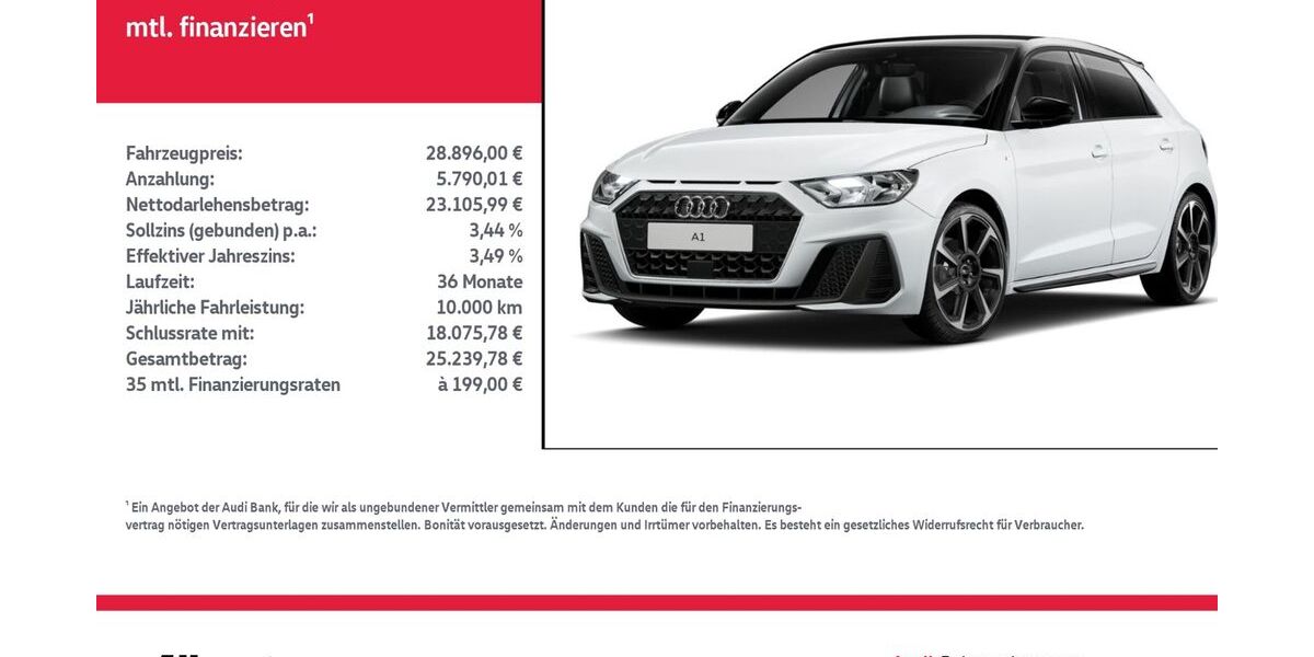 Audi A1 11.853 km 28.896 &euro; Nordhausen 99734