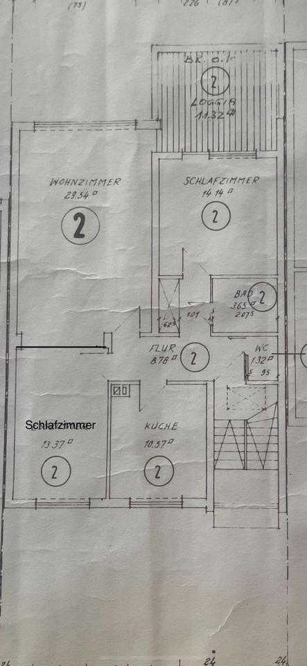Helle 3 Zimmerwohnung Erstbezug nach Renovierung ab 1. Oktober