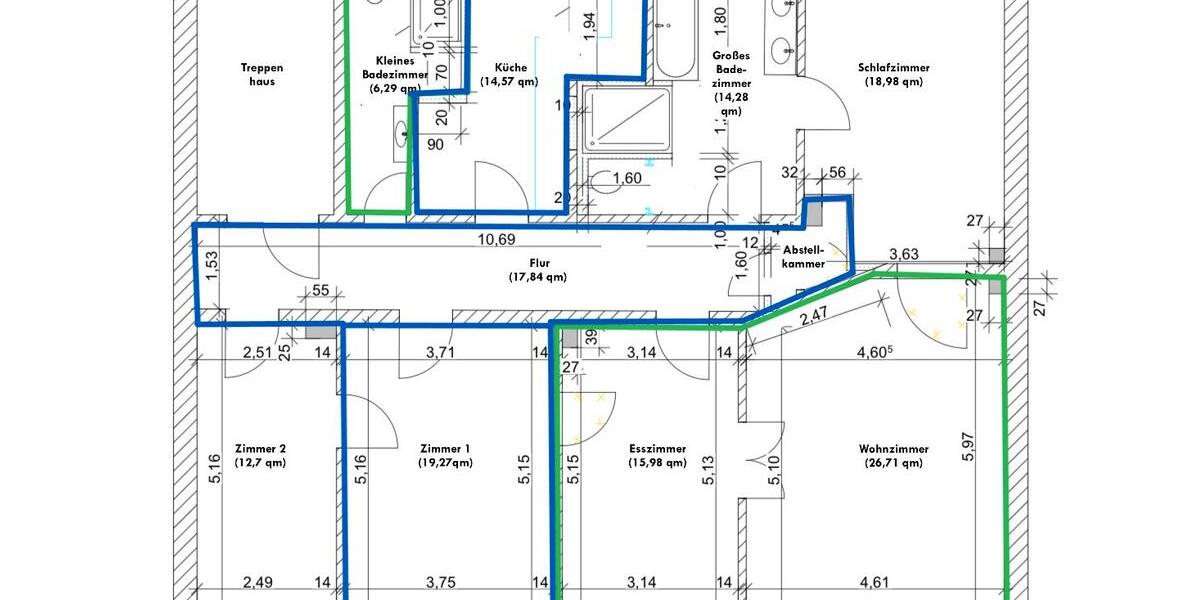 Etagenwohnung Buckenhof - 5 Zimmer, 150 m&sup2;, 1.050&euro; | Angebot:26357910