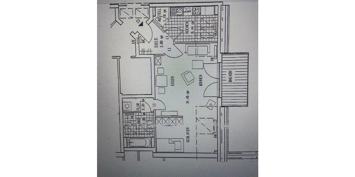 Etagenwohnung Rheinsberg Luhme - 1 Zimmer, 53 m&sup2;, 275&euro; | Angebot:26284412
