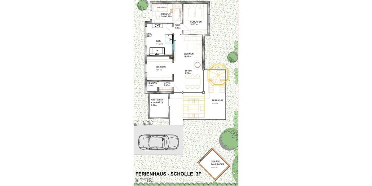 Bungalow Butjadingen - 4 Zimmer, 65 m&sup2;, 209.000&euro; | Angebot:26586309