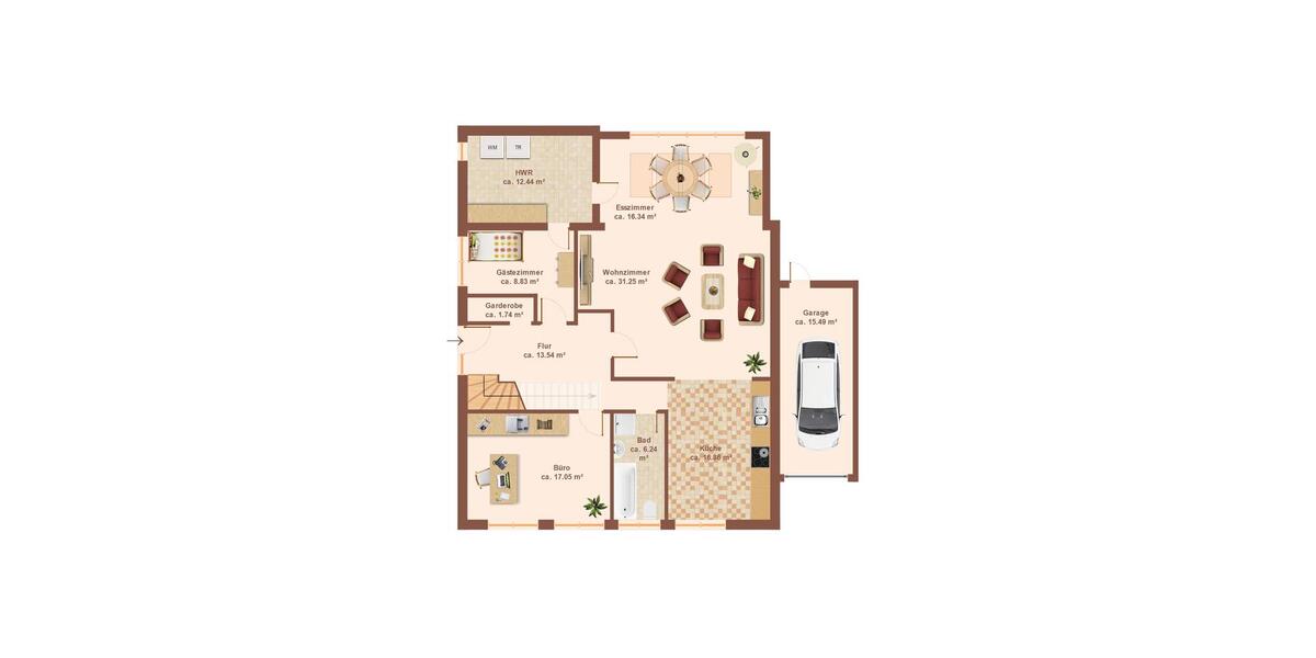 Einfamilienhaus Stuhr - 6 Zimmer, 205 m&sup2;, 2.100&euro; | Angebot:25477673