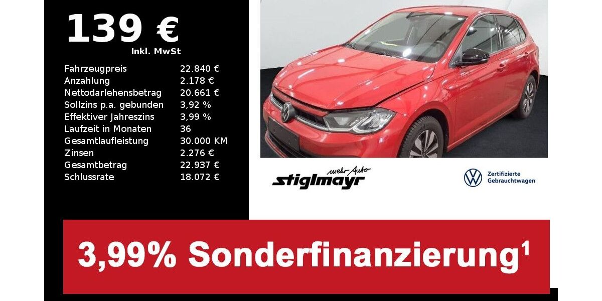 VW Polo 6.646 km 22.840 &euro; Pfaffenhofen/Ilm 85276