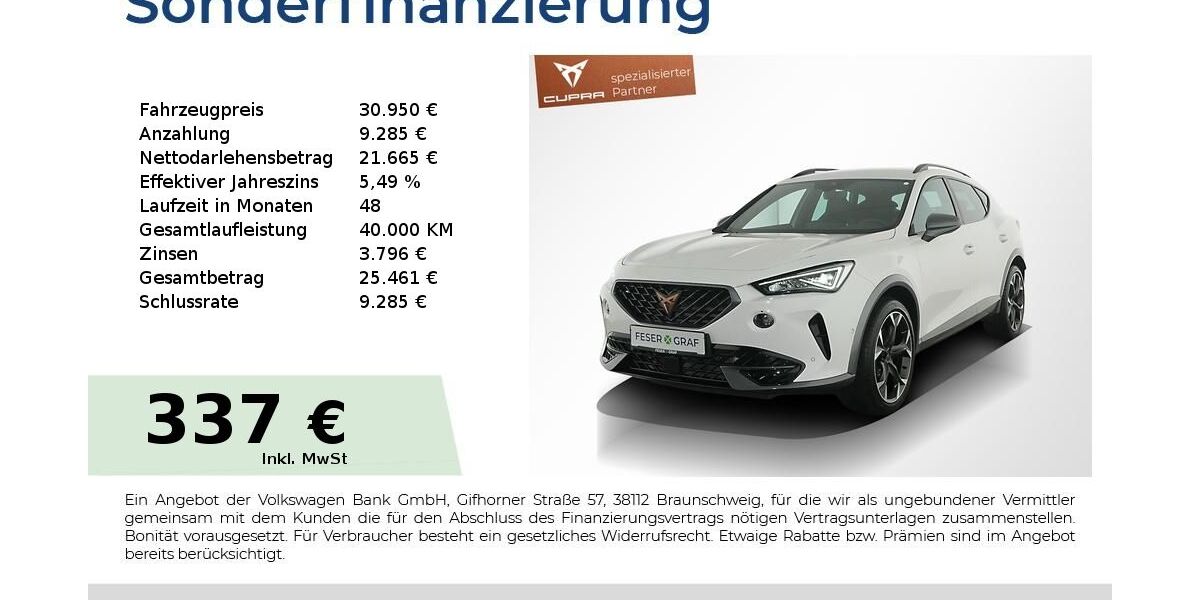 Cupra Formentor 18.750 km 30.440 &euro; Nürnberg 90441