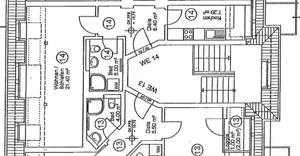 Dachgeschoßwohnung Dresden Pieschen - 1 Zimmer, 40 m&sup2;, 105.000&euro; | Angebot:25026343