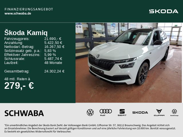 Skoda Kamiq 26.000 km 21.690 &euro; Gersthofen 86368