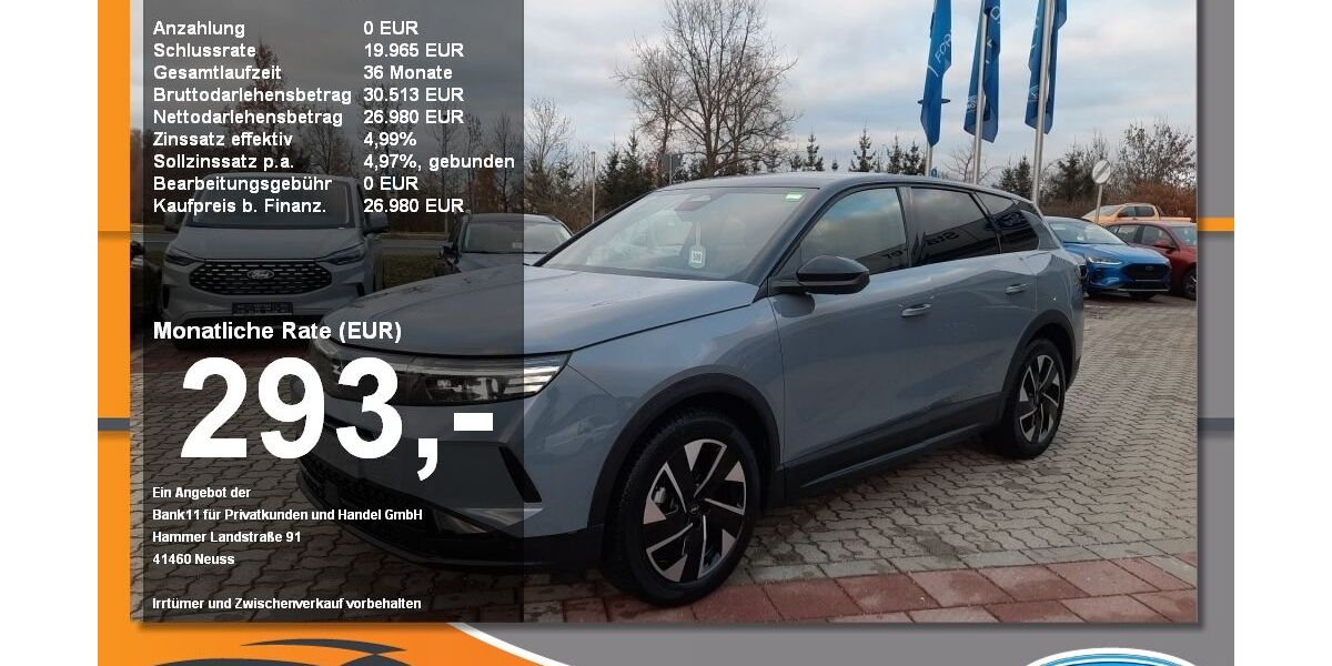 Opel Grandland (X) 24.100 km 26.980 € Neustadt / Donau 93333