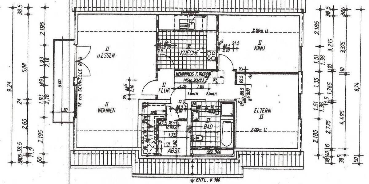 Etagenwohnung Schwarzenbek - 3 Zimmer, 86 m&sup2;, 950&euro; | Angebot:26627339