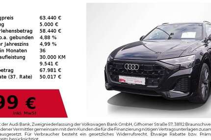 Audi Q8 29.307 km 63.440 € Lauf an der Pegnitz 91207