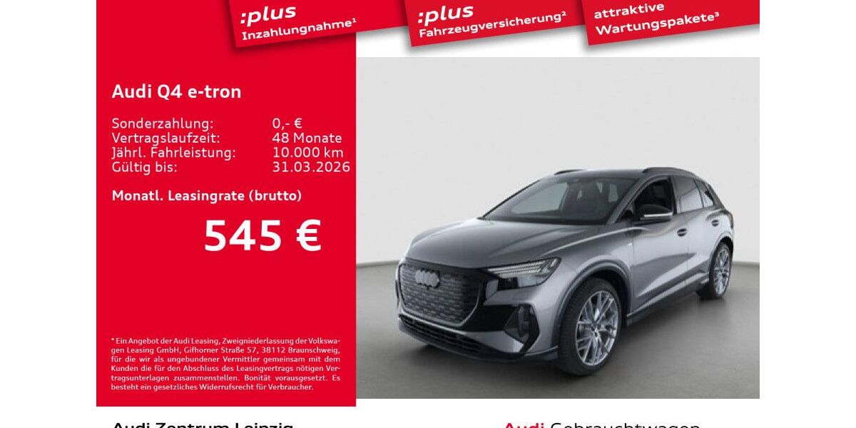 Audi Q4 e-tron 7.402 km 56.440 &euro; Leipzig 04129
