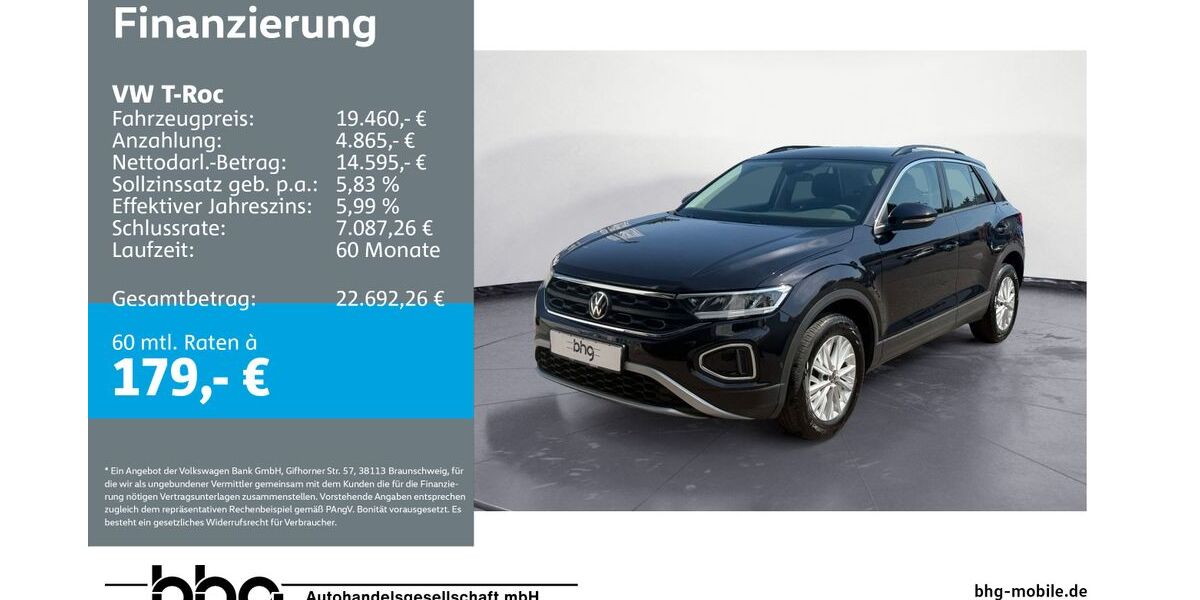 VW T-Roc 25.184 km 19.460 &euro; Reutlingen 72770