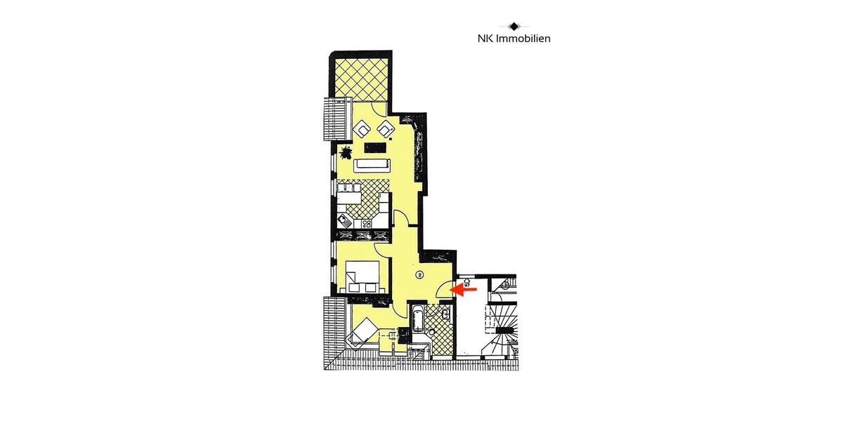 Dachgeschoßwohnung Zwickau - 3 Zimmer, 78 m&sup2;, 595&euro; | Angebot:26404437