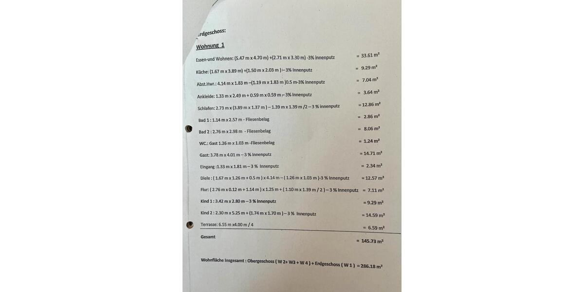 Erdgeschoßwohnung Greven - 5.5 Zimmer, 146 m&sup2;, 359.000&euro; | Angebot:24640813