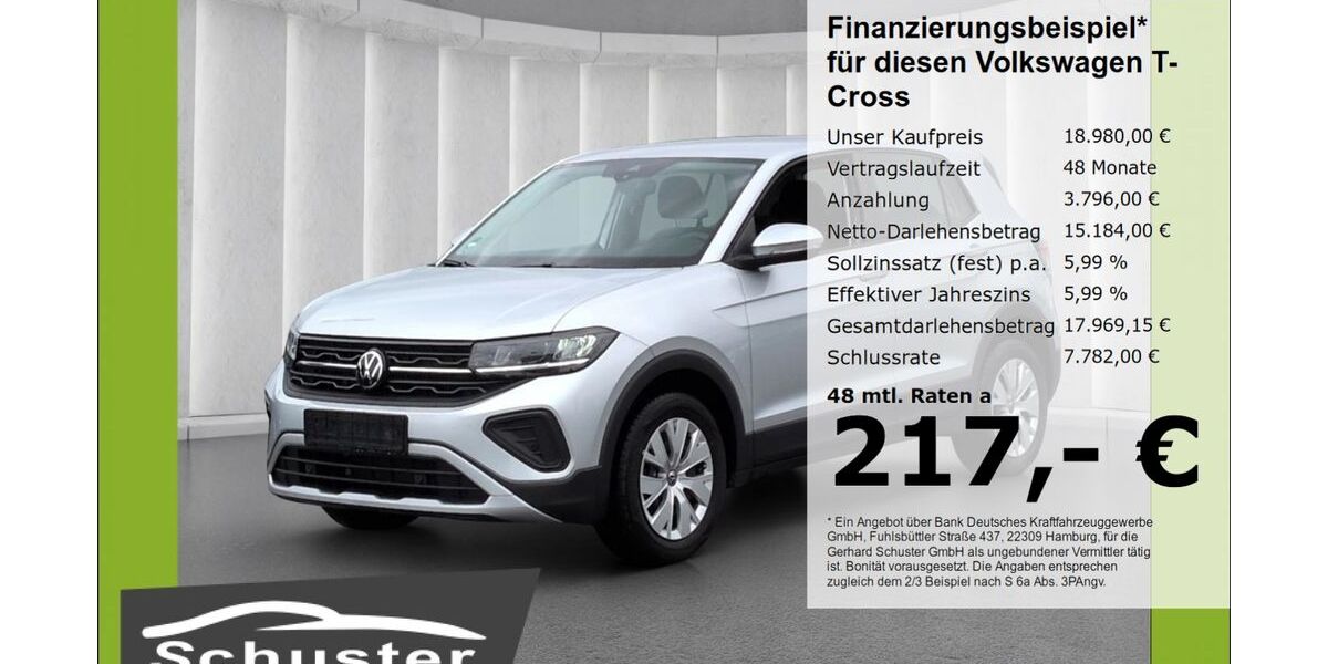 VW T-Cross 5.642 km 18.980 &euro; Ruhstorf 94099