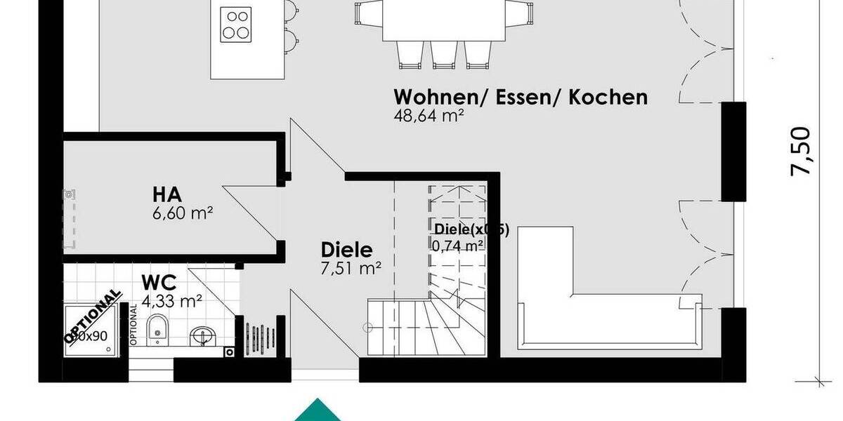 Einfamilienhaus Hamburg Sasel Bergstedt - 5 Zimmer, 132 m&sup2;, 939.000&euro; | Angebot:26902545