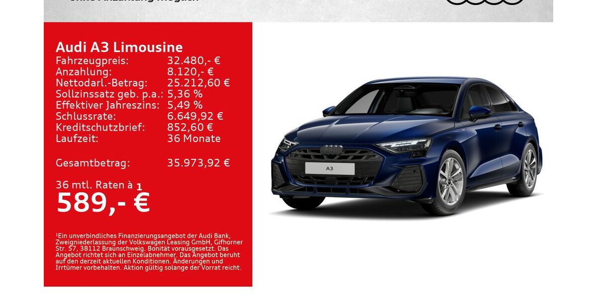 Audi A3 24.000 km 32.480 &euro; Würzburg 97076
