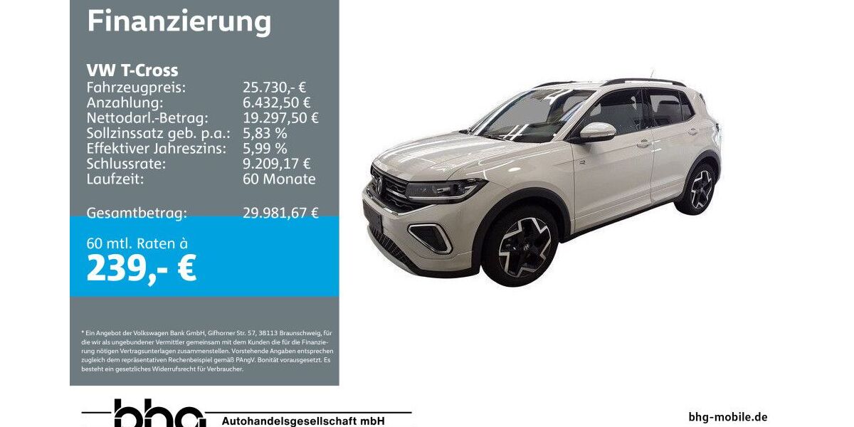 VW T-Cross 13.183 km 25.730 &euro; Reutlingen 72770