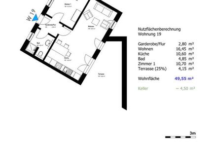 Dachgeschoßwohnung mit Terrasse