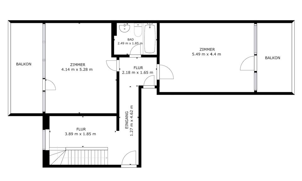 Traumhafte 4-Zi.-Maisonette-Whg mit 4 Balkonen mit Wasserblick zzgl. 2 Außen-Stellplätzen 4 zimmer