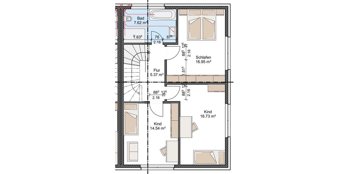 Doppelhaushälfte Bad Oeynhausen Rehme - 5 Zimmer, 160 m&sup2;, 1.850&euro; | Angebot:26135313