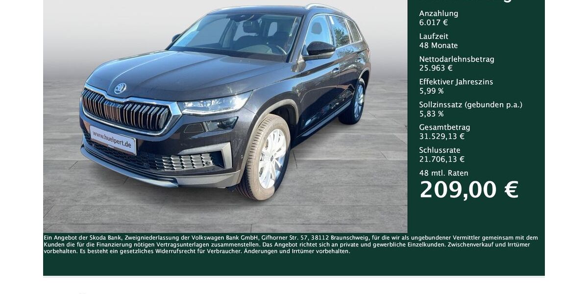 Skoda Kodiaq 48.019 km 31.180 &euro; Dortmund 44309