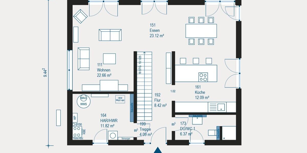 Moderne City Villa 6 mit durchdachtem Raumkonzept - Villa Rottenburg an der Laaber | Angebot:27329862