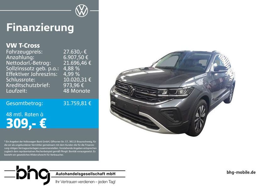 VW T-Cross 5.370 km 27.630 € Albstadt 72458