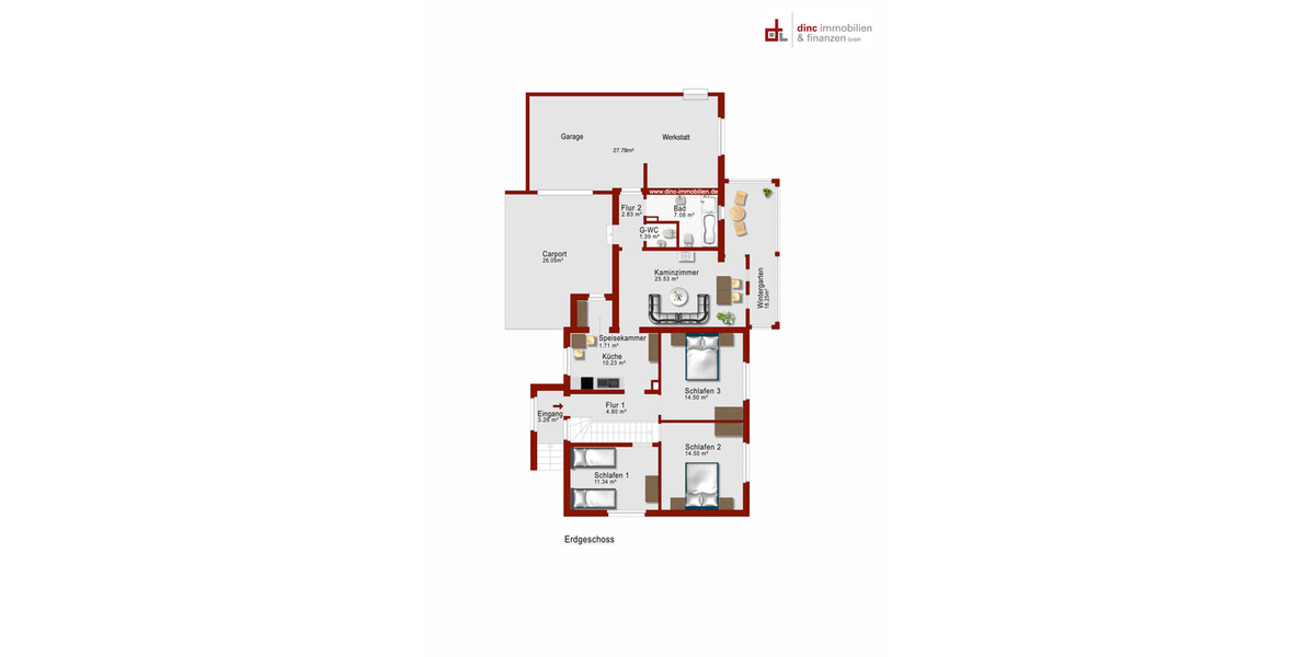 Wohngenuss mit Charme - gepflegtes Ein- bis Zweifamilienhaus mit Wintergarten - Einfamilienhaus Lemförde | Angebot:25862195