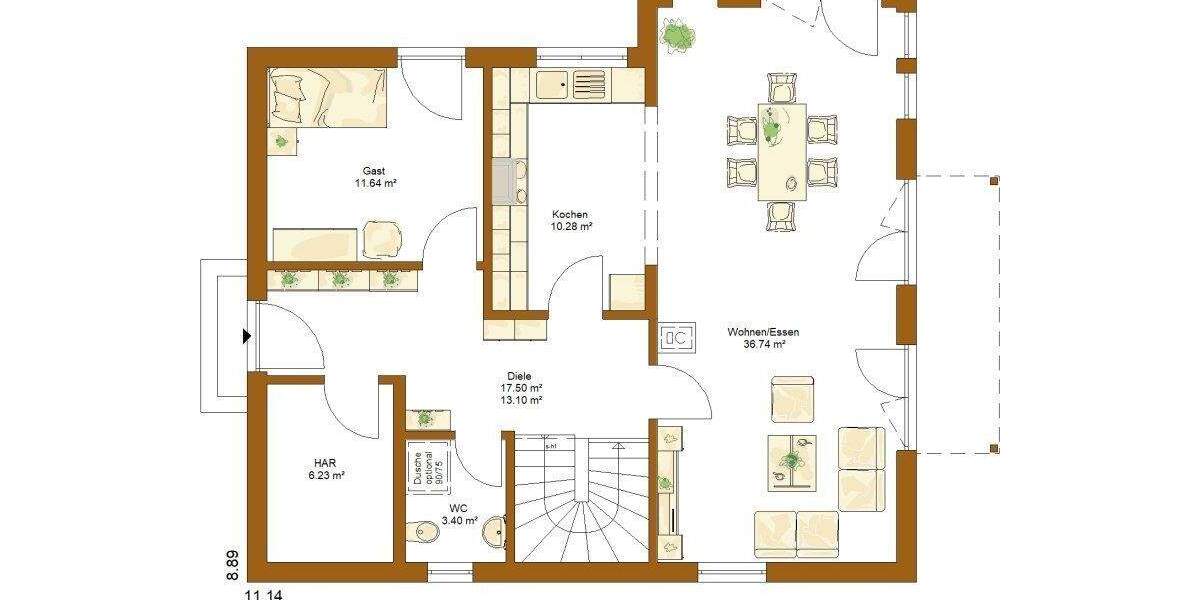 Einfamilienhaus Neuhof Hattenhof - 5 Zimmer, 152 m&sup2;, 436.800&euro; | Angebot:25742676