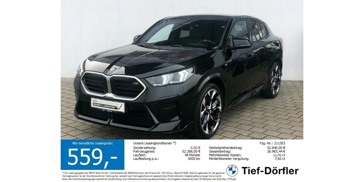 BMW X2 24.700 km 52.140 &euro; Marktsteft 97342