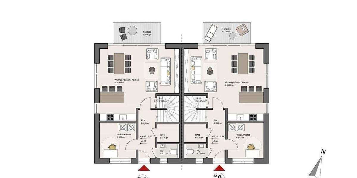 Doppelhaushälfte Münster Angelmodde - 5 Zimmer, 121 m&sup2;, 638.000&euro; | Angebot:24437270