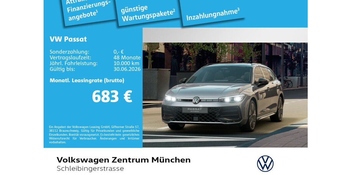 VW Passat 9.500 km 56.980 &euro; München 81669