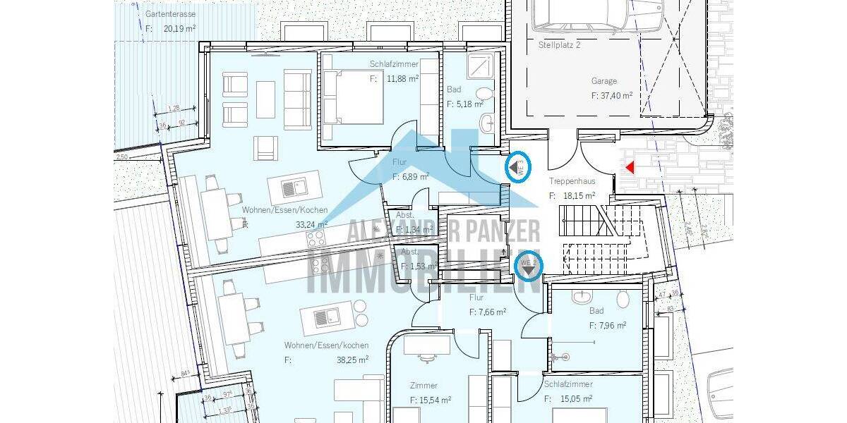 Etagenwohnung Kassel Philippinenhof/Warteberg - 3 Zimmer, 88 m&sup2;, 398.900&euro; | Angebot:26894932