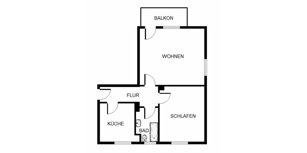 Erdgeschoßwohnung Duisburg Rheinhausen - 3 Zimmer, 63 m&sup2;, 602&euro; | Angebot:26642407