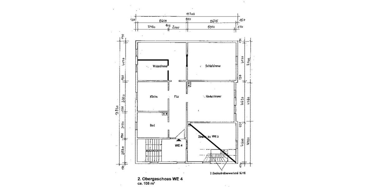 Etagenwohnung Arnstadt - 4 Zimmer, 105 m&sup2;, 845&euro; | Angebot:25945907