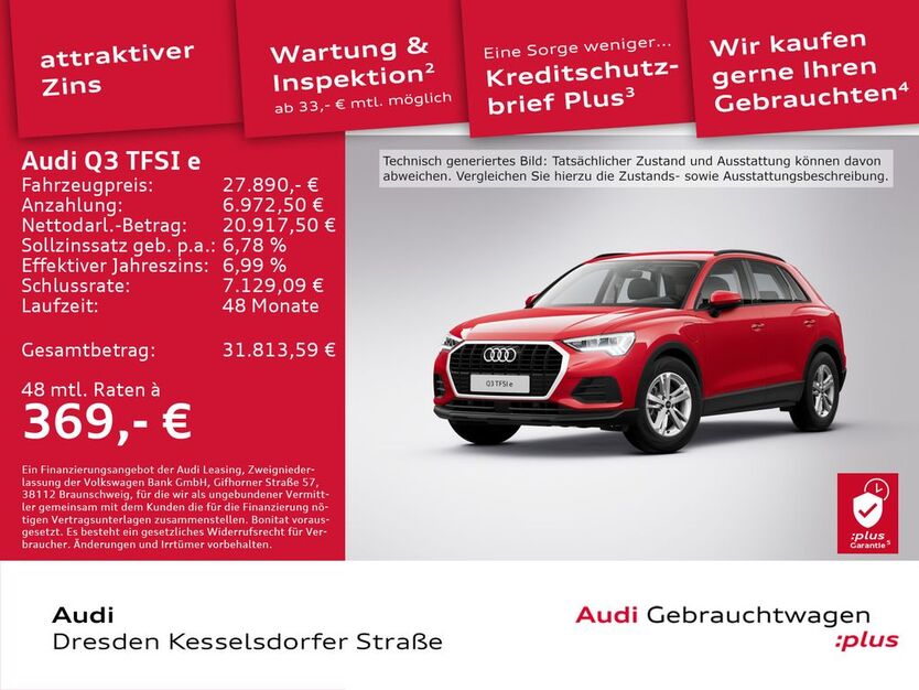Audi Q3 70.931 km 27.890 € Dresden 01169