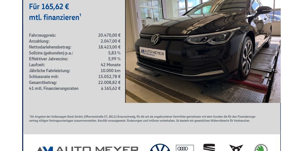VW Golf 61.348 km 20.470 &euro; Ochsenfurt 97199