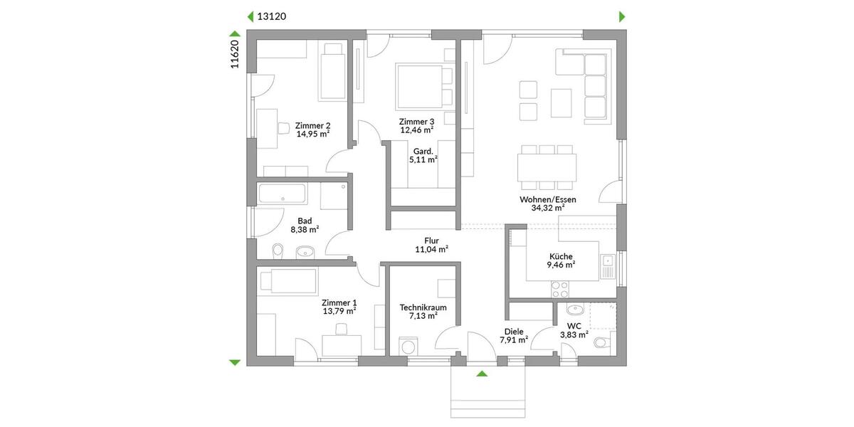 Einfamilienhaus Großharthau - 4 Zimmer, 127 m&sup2;, 1.600&euro; | Angebot:26000082