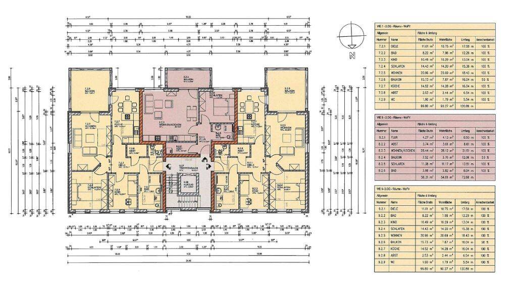 Etagenwohnung Güstrow - 2 Zimmer, 53 m&sup2;, 226.000&euro; | Angebot:25822511