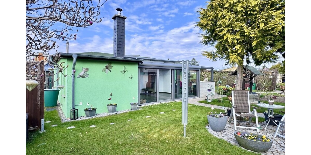 HORN IMMOBILIEN ++ Einfamilienhaus mit Wintergarten, Kamin und Gästehaus in Krugsdorf bei Pasewalk - Einfamilienhaus Krugsdorf | Angebot:26339663
